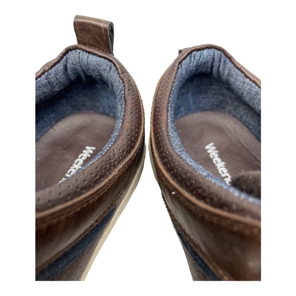 𝅺WEEKENDERS Brown Leather Casual Shoes Size 8 - Picture 10 of 13